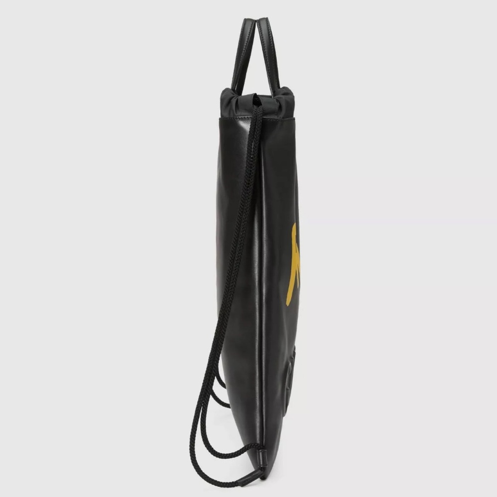 Gucci Black and Yellow Drawstring Backpack - Picture 5 of 9